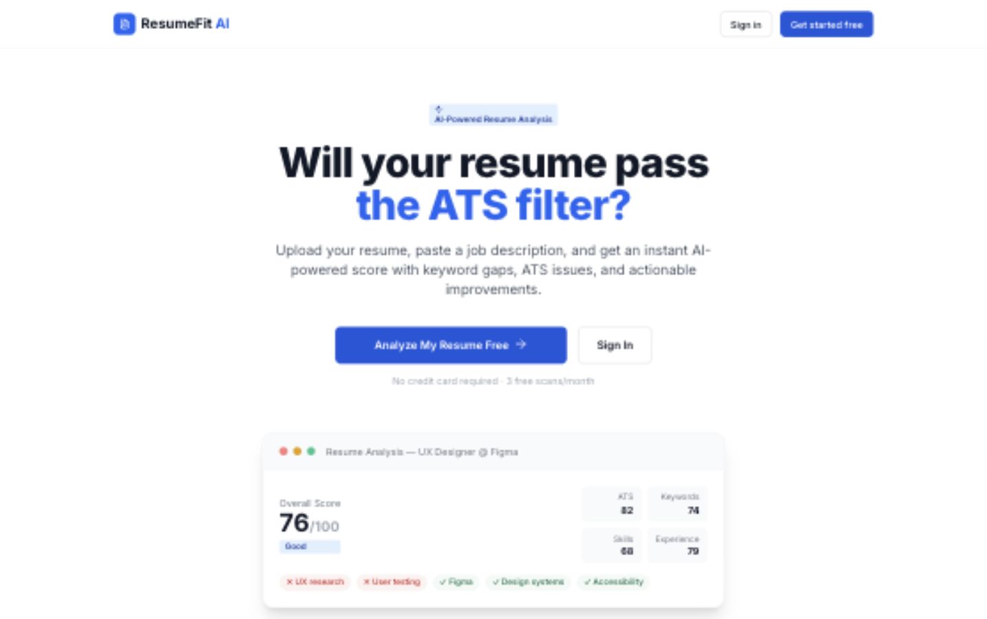 Cover image for ResumeFit AI — Building an AI-Assisted Resume Analysis Platform for Job Seekers